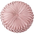 thumbnail image 1 of Round Velvet Pumpkin Pouffe Pillow, 1 of 1