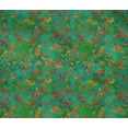 thumbnail image 4 of oneOone Cotton Flex Green Fabric Batik Quilting Supplies Print Sewing Fabric By The Yard 40 Inch Wide - E0, 4 of 4