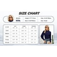 thumbnail image 3 of ZHENWEI Womens Mock Neck Puff Long Sleeve Tops Casual Loose Solid Basic T-Shirt Button Cuffs Pullovers Blouse, 3 of 8