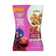 Earth's Best Organic Peanut Butter Strawberry PB&J Bites Toddler Baby Snack, 3.17 oz Bag