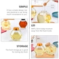 thumbnail image 2 of GOOHOCHY 2Pack Simple Design Glass Storage Jars for Honey and Food Containers, 2 of 8