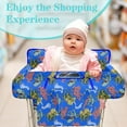 thumbnail image 3 of Shopping Cart Cover for Baby Girl Boy 2-in-1 High Chair Water Resistant High Chair Cover w/Phone Pouch Pocket Gender Neutral Cart Cover for Babies Padded Grocery Cart Cover for Baby, 3 of 6