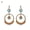 5, variant on 1 Pair Beads Multicolor Shiny Drop Earrings Bohemian Hollow Vintage Hook Earrings Party Jewelry Alloy Blue