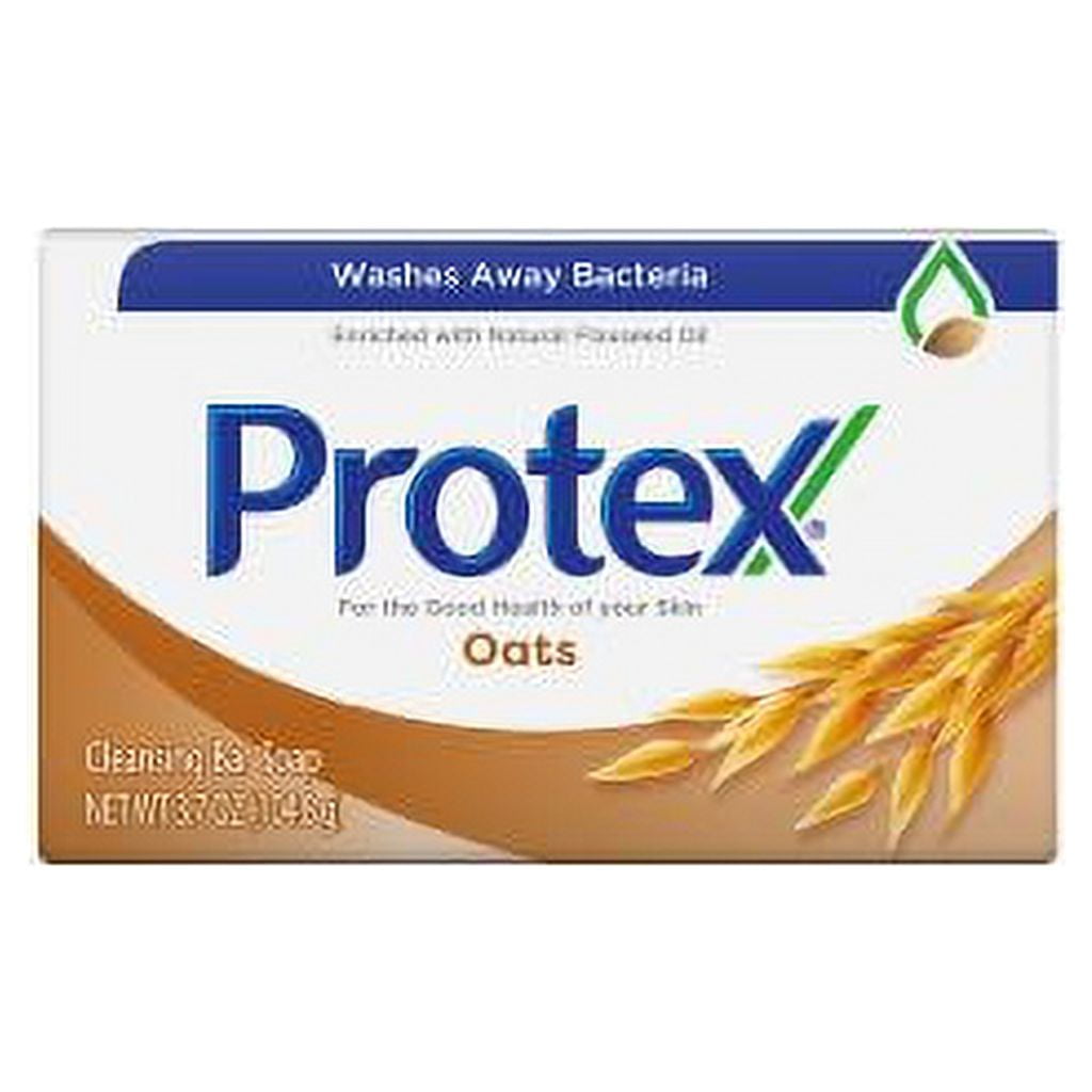 Protex Bar Soap, Oats, for Both Men and Women, Adults and & Children 3+, 5 Pack 3.7 oz