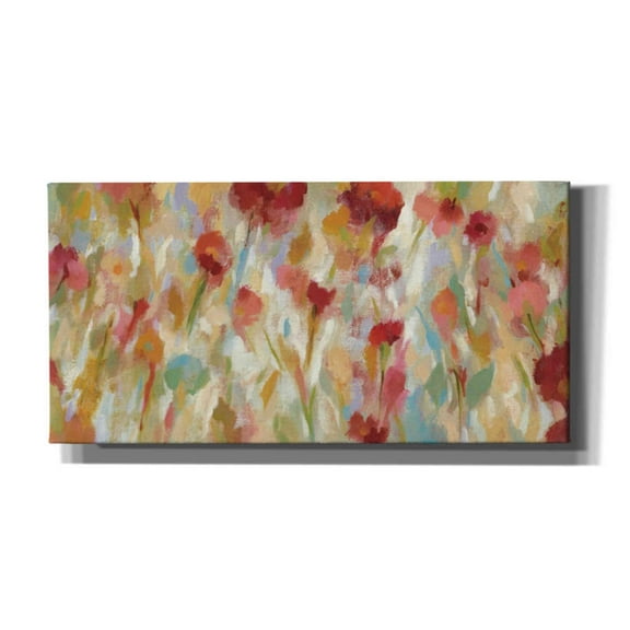 Epic Graffiti 'Breezy Floral I' by Silvia Vassileva, Canvas Wall Art, 40"x20"