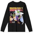 thumbnail image 5 of Dragon Ball Z Floating Piccolo Crew Neck Long Sleeve Women's Black Tee-Large, 5 of 7