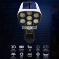 thumbnail image 2 of Outdoor Motion Sensor Solar Lights 2000 Lumens 77 LEDs Spotlight With Remote Controller FloodLights Outdoor IP66 Waterproof, Wireless Dummy Decoy Fake Security Camera For Porch Garden Patio Driveway, 2 of 4