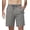 Gray, variant on Lavenicole Men's Shorts Summer Casual Elastic Waist Drawstring, Lightweight with Zipper Pockets White 36W