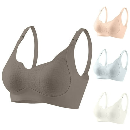 Mother S Day Nexjvus Nursing Bras Removable Strap Wirefree Maternity Bra Fashion Bra Size S-XXL