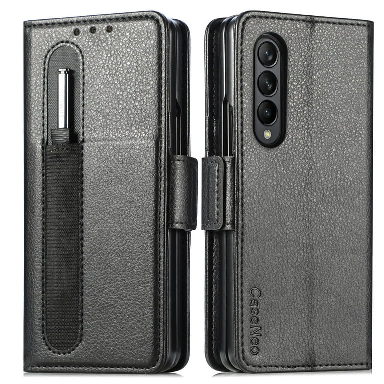 Z Fold 4 Leather Case / S-pen Holder 