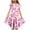 Multicolor1, variant on Pounoo New Kids Dresses Girls Girl Summer Flower Print Short Sleeve Ruffled Pockets Round-Neck Printed Dress For Kids Girls Dresses 7-8