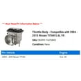 thumbnail image 2 of Throttle Body - Compatible with 2004 - 2015 Nissan TITAN 5.6L V8 2005 2006 2007 2008 2009 2010 2011 2012 2013 2014, 2 of 2