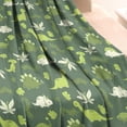 thumbnail image 3 of DarkGreen Cartoon Dinosaurs Plants Pattern Blanket,Comfortable Soft Flannel Throw Blanket,All Season,Warm Lightweight Blankets for Sofa Bed Couch Living Room Chair,30"x40", 3 of 4