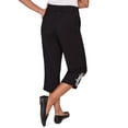thumbnail image 2 of Alfred Dunner Womens Petite Paisley Embroidered Relaxed Capri, 2 of 4