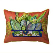 Cactus in Planter Indoor/Outdoor Pillow 16x20 Medium