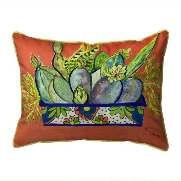 Cactus in Planter Indoor/Outdoor Pillow 16x20 Medium