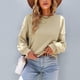 thumbnail image 4 of Women Top Fall Top Loose Pure Color Warm Crewneck for Daily Life ANGGREK Otros, 4 of 8