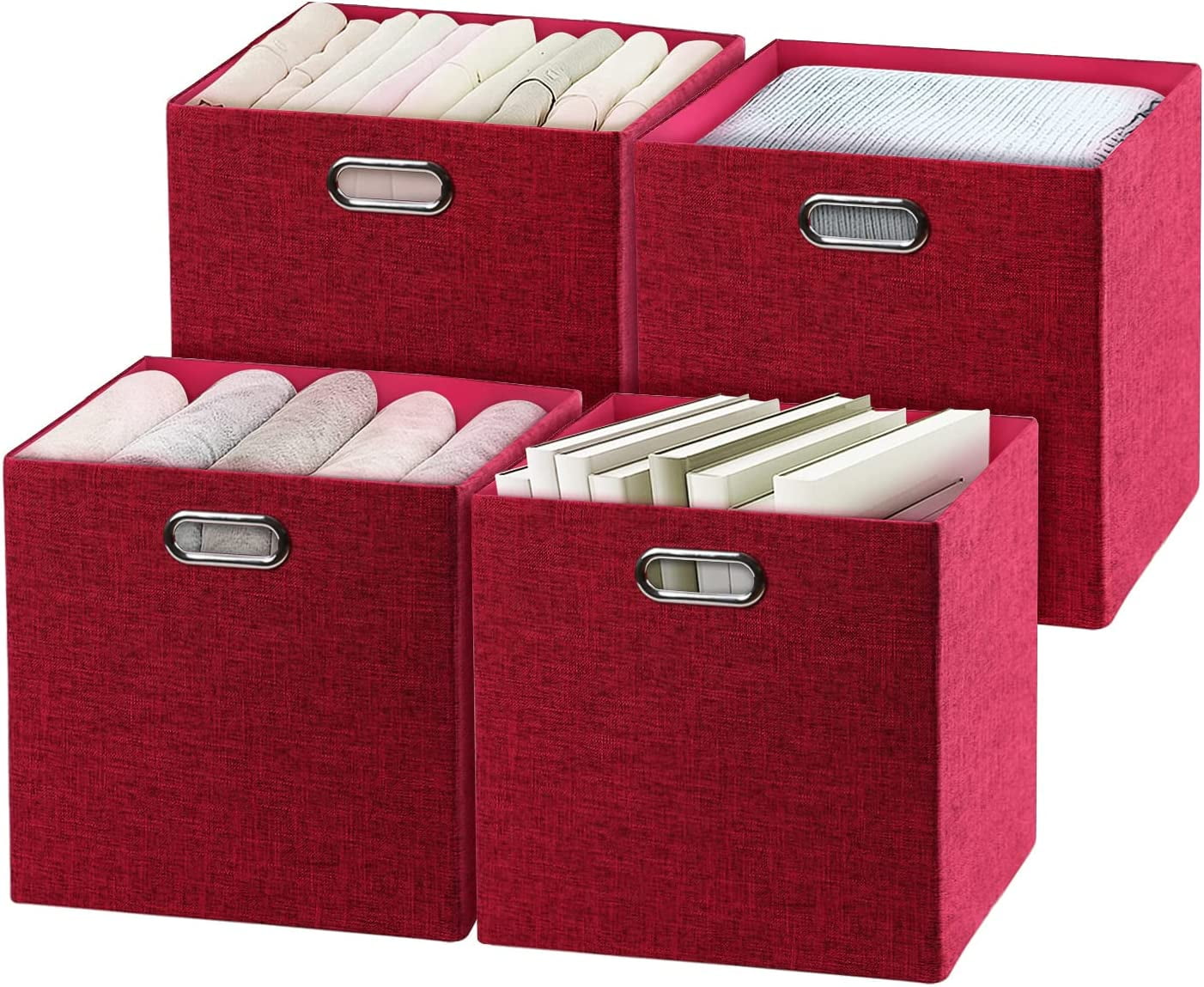 Storage Bins,13×13 Foldable Storage Cube Baskets, Fabric Storage Boxes