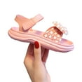 thumbnail image 3 of Baby Toddler Girls Soft Open Toe Summer Sandals Flower Princess Flat Shoes, 3 of 6