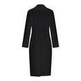 thumbnail image 5 of Sexlip Blazer Dress for Women Collared Wrap V Neck Button Down Business Midi Dress Long Sleeve Office Lady Bodycon Dress Black M, 5 of 9