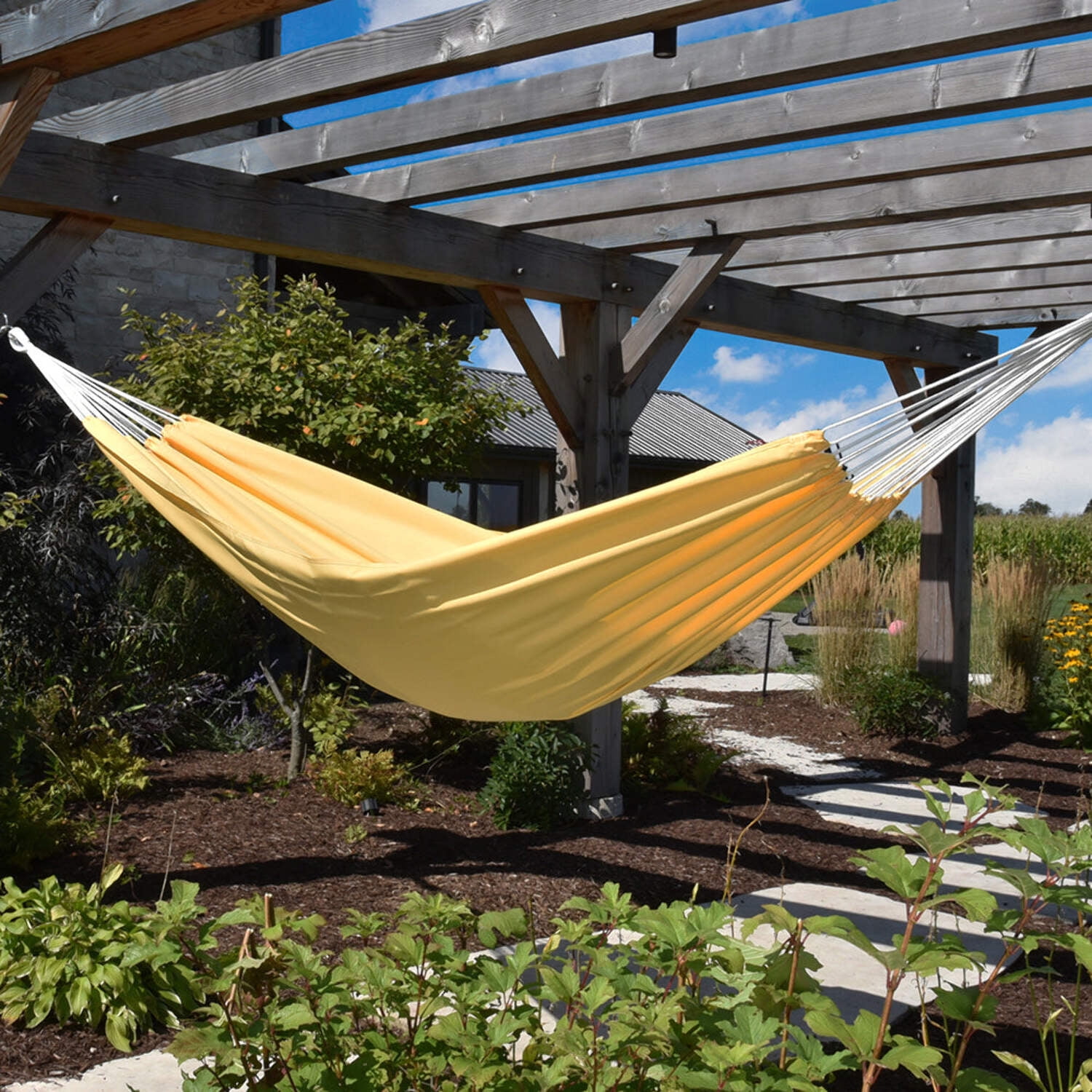 Vivere Brazilian Polyester Hammock Chair - Yellow