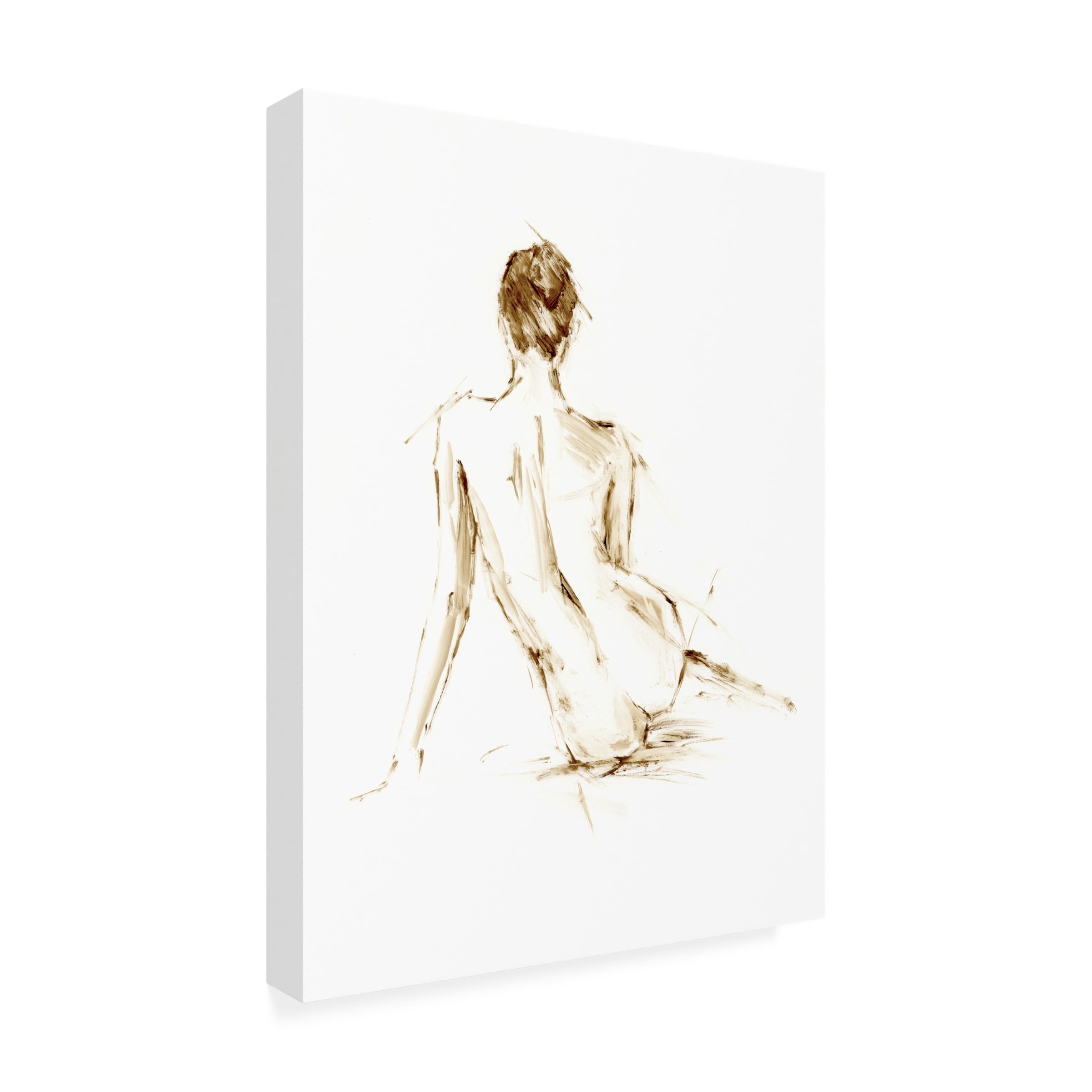 Ethan Harper 'Drybrush Figure Study II' Canvas Art