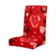 thumbnail image 2 of Funda de Silla de Comedor de Poliéster Elástica, con Correa Elástica Roja y Rosa, Resistente a Las Arrugas, Antideslizante, Lavable, para Comedor, Oficina, Decoración Del Hogar, Funda de Asiento de 2, 2 of 6
