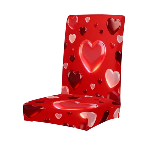 YIKA Valentine's Day Decor Party Supplies Day Chair Cover Home Decoration Dining Chair Cover Chair Cover Valentines Day Gifts