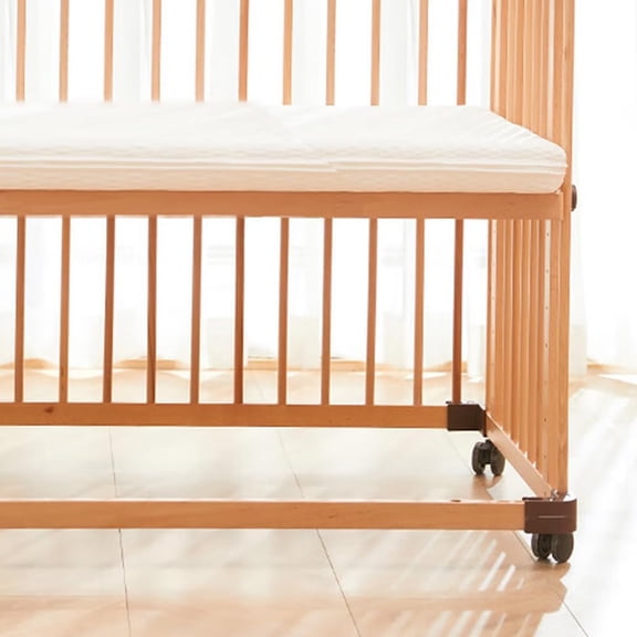 4 Pack 2 Inch Caster Wheels, Mini Crib Wheels, Small Rubber Casters with Brake Stem Casters Replacement for Rolling Cart Accessories Cabinet Desk Dresser Cart Accessories, 360 Degree Swivel, Black