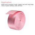 thumbnail image 4 of Uxcell Flat Nylon Webbing Strap for Backpack, Cargo Strap, Luggage-rack Pink, 4 of 6