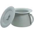 thumbnail image 3 of Handle Chamber Pot Convenient Urinal Pot Elderly Plastic Spittoon With Lid, 3 of 6