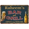 thumbnail image 1 of Raheem's Green Bar and Grill Sign 16 x 24 Matte Finish Metal 116240044684, 1 of 1