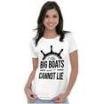 thumbnail image 4 of I Like Big Boats and I Cannot Lie Womens Fitted Plus Size Graphic Tee Brisco Brands 2X, 4 of 5
