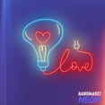 thumbnail image 5 of Handmadetneonsign Heart Lightbulb Neon Sign, Cute Led Light For Couples, Office & Gift Ideas 132209, 5 of 5