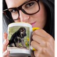 thumbnail image 2 of 3drose, German Shepherd Puppy Dog - Na02 Zmu0175 - Zandria Muench Beraldo, 11oz Two-tone Yellow Mug, 2 of 6