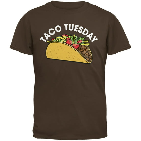 Cinco de Mayo - Taco Tuesday Brown Adult T-Shirt - Medium