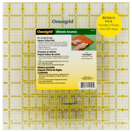 Dritz Omnigrid Ruler Value Pack, 4 Count
