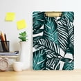 thumbnail image 6 of FMSHPON Tropical Palms Leaves Clipboard Hardboard Wood Nursing Clip Board and Pull for Standard A4 Letter 13x9 inches, 6 of 7
