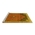 thumbnail image 2 of Ahgly Company Machine Washable Indoor Rectangle Medallion Yellow Traditional Area Rugs, 3' x 5', 2 of 4