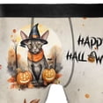 thumbnail image 4 of Happy Halloween Sphynx Witches Hat Pumpkin Carving All Over Print Boxer Briefs Underwear for Men Dad Cat Lover Kitten Owner Gifts Idea - 02019, 4 of 6