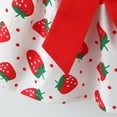 thumbnail image 6 of YANHAIGONG 1-4 Years Summer Strawberry Tutu Dresses for Girls,Sleeveless Princess Dresses for Girls,Loose Round Neck Backless Birthday Party Dresses Flower Bow Sundress with Straw Hat Set, 6 of 9