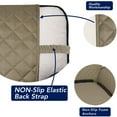 thumbnail image 3 of Housse de Sofa Matelassée Réversible, Protège-Meubles Résistant à l'Eau, Housse de Canapé Lavable avec Mousse Antidérapante et Sangles Élastiques pour Enfants, Animaux (Sofa Surdimensionné, Beige/Beige), 3 of 7