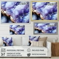 thumbnail image 4 of Designart "Geode Volcano with Purple Stones III" Landscapes Framed Wall Art Decor - Traditional Purple Stone Geode Bedroom Framed Canvas Wall Art, 4 of 6
