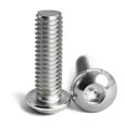 thumbnail image 1 of M6 x 12mm Button Head Socket Cap Screws Bolts, Metric Allen Hex Drive, Stainless Steel 304, Bright Finish, Fully Threaded, 50PCS, 1 of 4