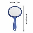 thumbnail image 2 of Double-Sided Makeup Mirror (1X/5X Magnification), Lightweight Plastic Handheld Vanity Mirror with Hanging Hole, 2 of 6