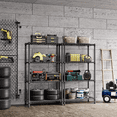 thumbnail image 4 of M MZG 4-Tiers Wire Dimensions: 33.5W x 15.7D x 59.5H Shelving Unit, Black, 4 of 10