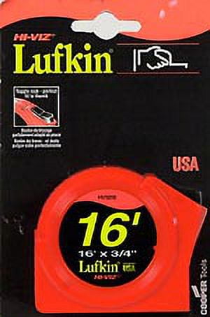 Ruban à mesurer impérial et métrique Lufkin, 3/4'' x 16' CS8516CME
