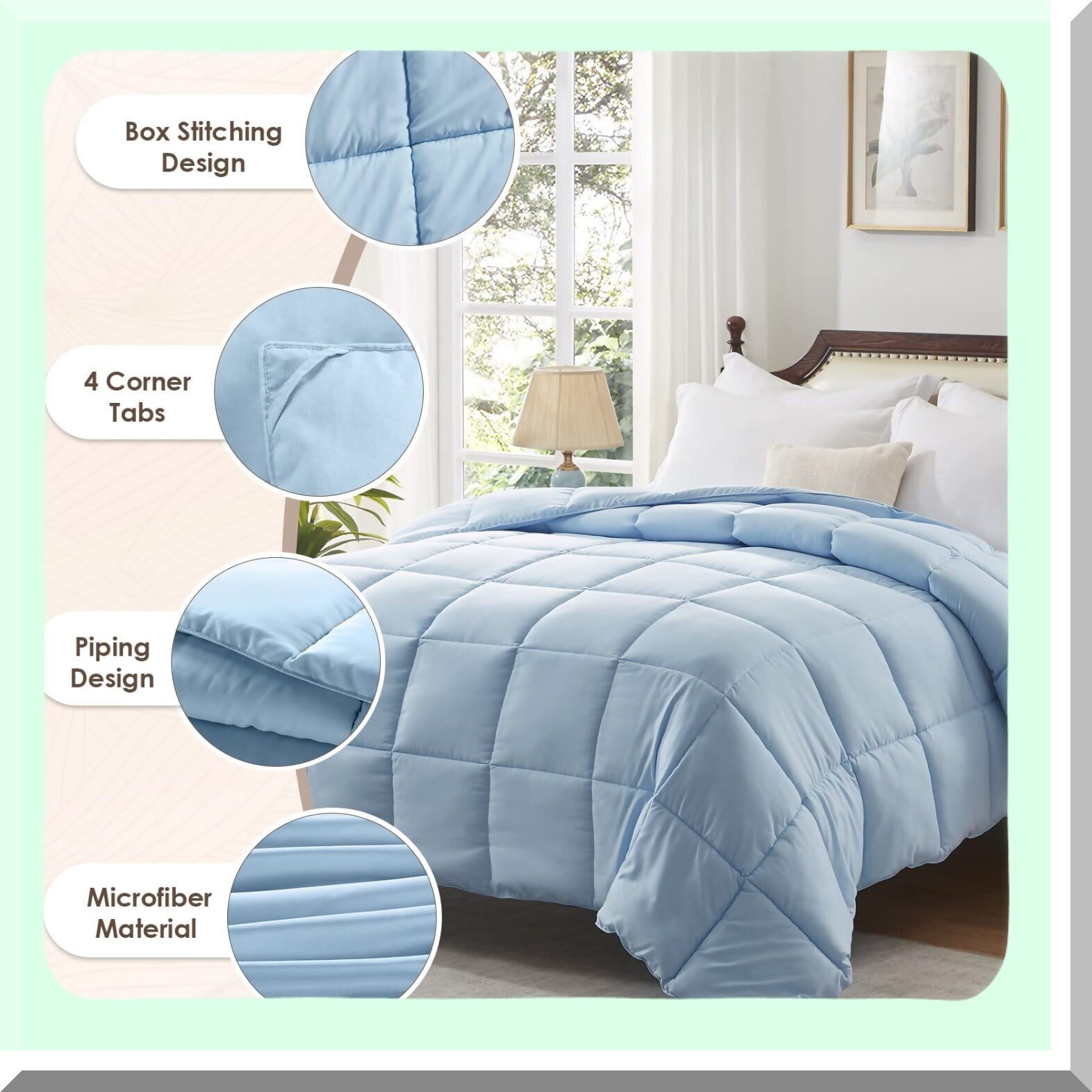 Blue twin comforter hot sale
