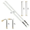 thumbnail image 4 of Pressure Washer Extension Wand Upgrade, 9-Pack Power Washer Lance with 6 Spray Nozzle Tips, 30° & 90° Curved Rods, 1/4" Quick Connect, 4000 PSI, 4 of 8