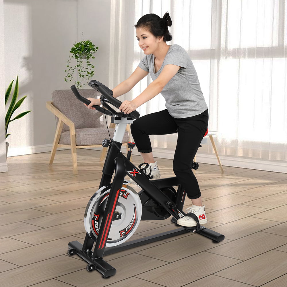 6Kg Flywheel Exercise Bike Home Bicycle Cycling Cardio Fitness Workout Machine 